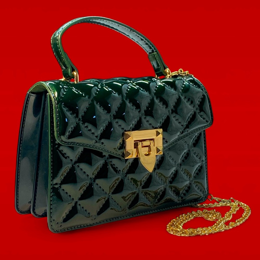 Olivia Miller Hunter Green Bubble Purse